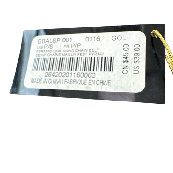 NWT bebe Gold Chain Belt - Picture 4 of 7